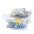 Heavy rain and thunder